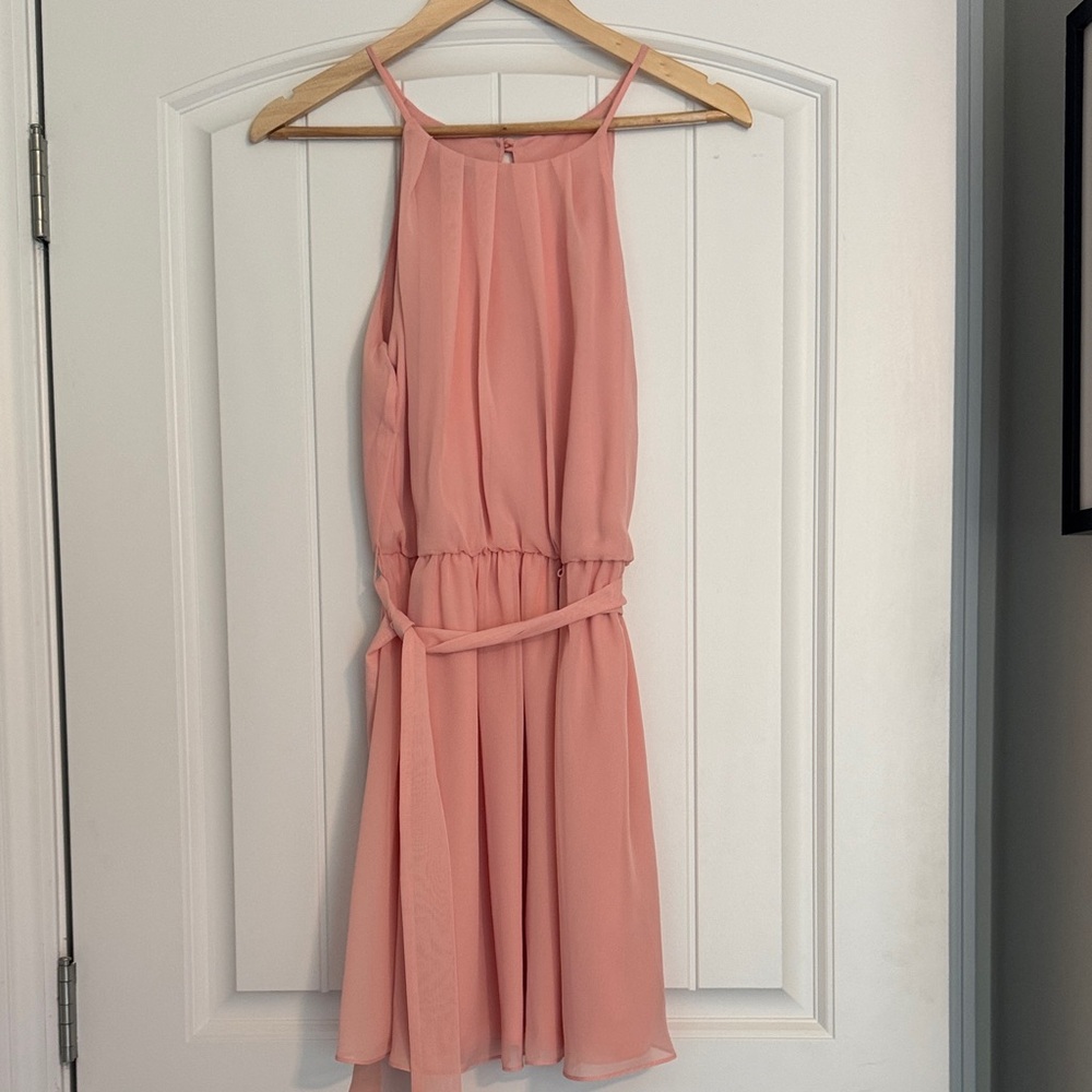 I.N. San Francisco Blush Pink Sleeveless Mini Dress